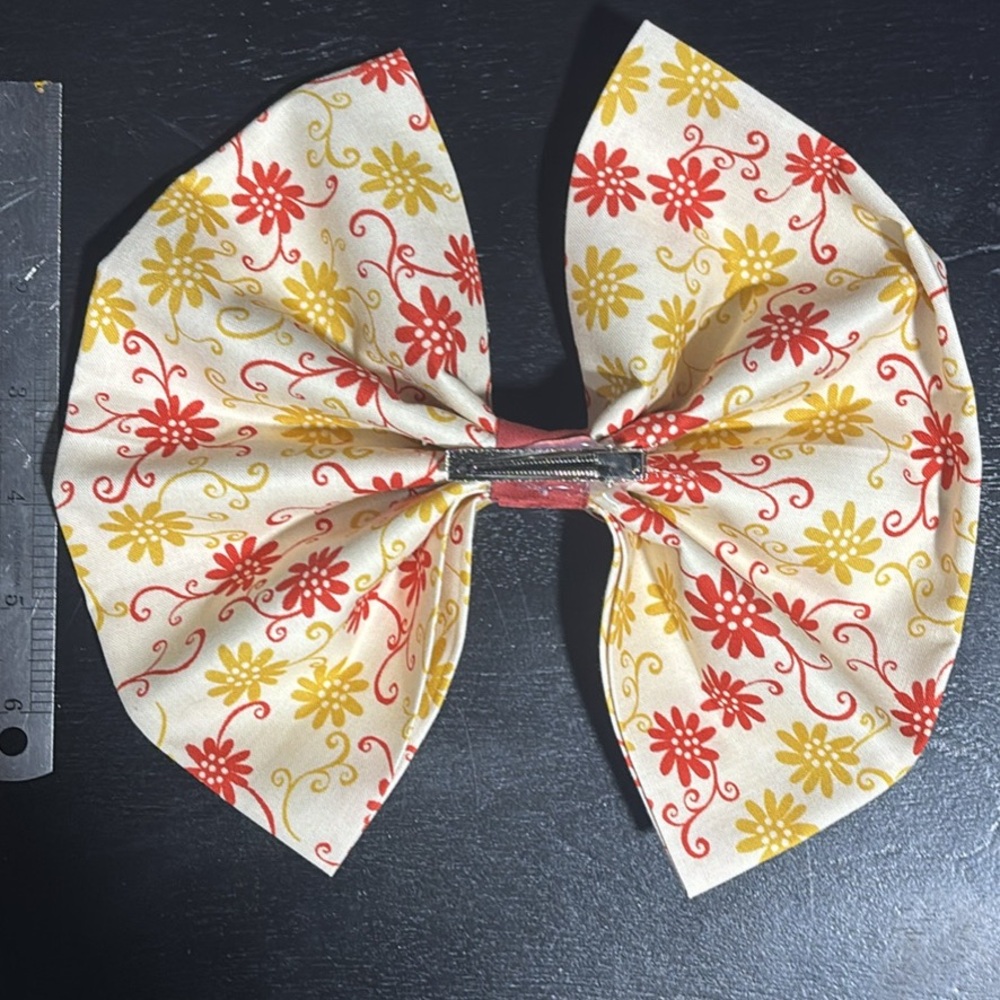 Floral Bow Hair Accessory